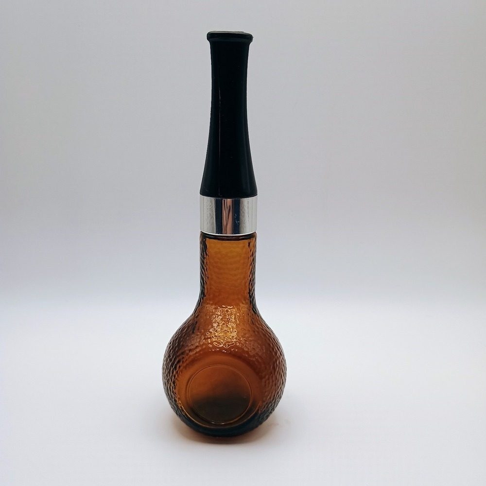 Vintage Avon Oland Pipe After Shave Bottle Amber Glass Decanter 2 oz - Picture 3 of 10